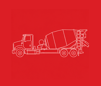 Concrete truck icon