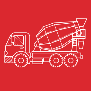 Concrete truck icon